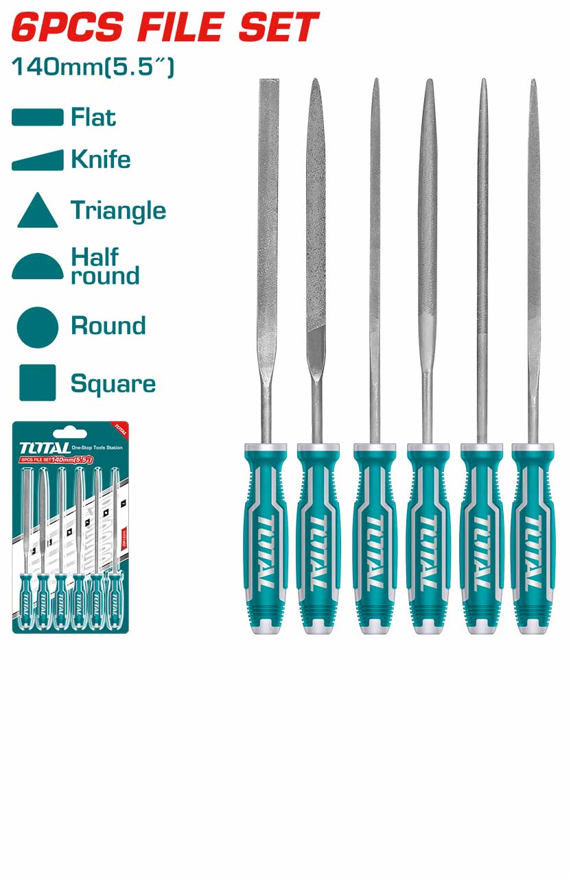 Total 6 Pcs File Set THT91462 Total