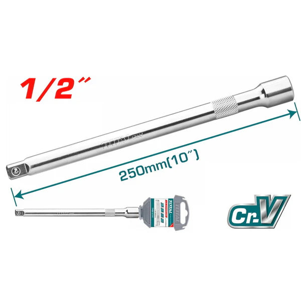 TOTAL THEB12101 1/2" Extension Bar 10" (254mm) 40Cr Steel