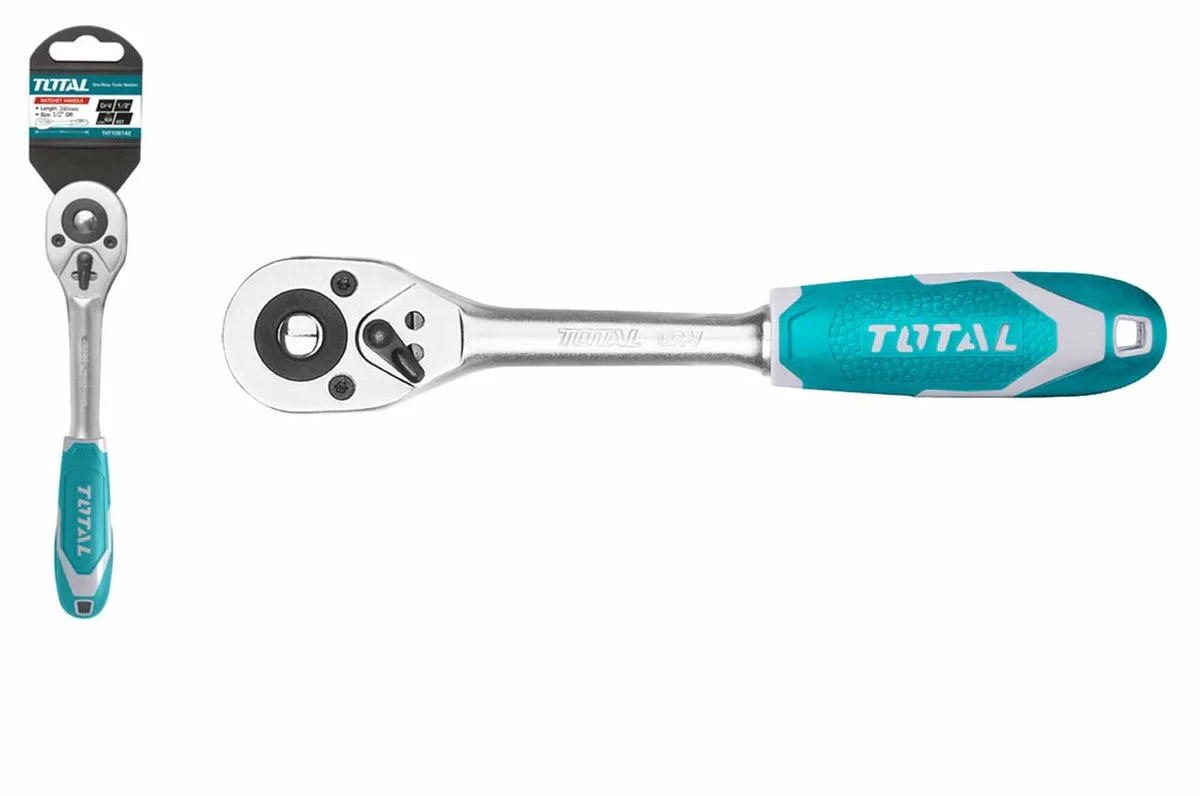 TOTAL THT106126 1/2" Drive Ratchet Wrench 45-Tooth Cr-V