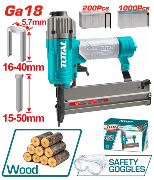 TOTAL TAT81501 2-in-1 Pneumatic Brad Nailer and Stapler Total