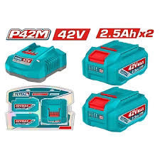 TOTAL 20V P20S Dual 2.0Ah Battery & Fast Charger Kit TFBCPM25221 Total