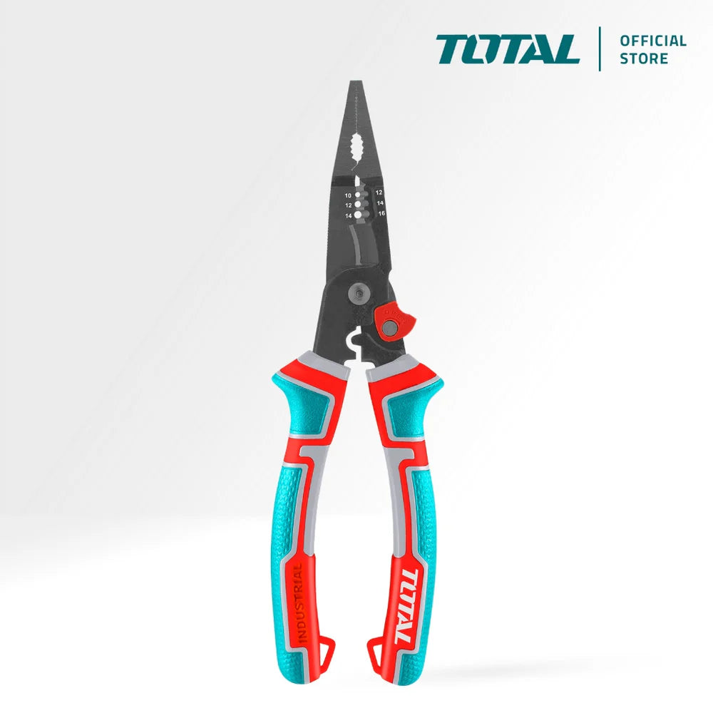 TOTAL THTMF286 8" 6-in-1 Multi-Function Long Nose Plier Total