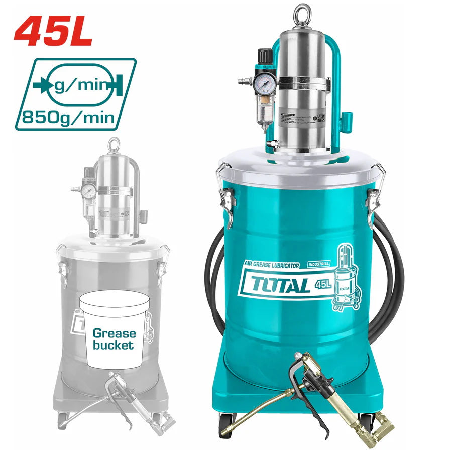 TOTAL THT118452 45L Industrial Air Grease Lubricator Pump