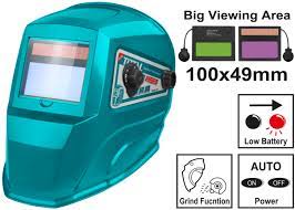 Total Auto Darkening Welding Helmet TSP9103, 100x67mm View Total