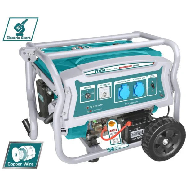 TOTAL TP135006E 3.5kW Gasoline Generator with Electric Start