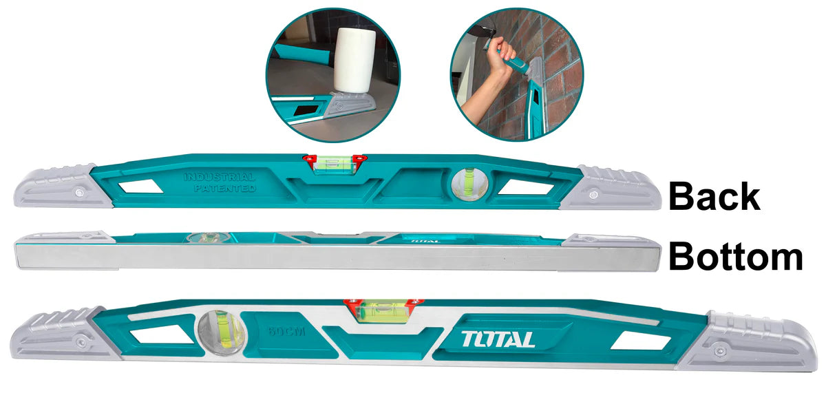 Total 60cm Heavy-Duty Mason's Level TMT221606 - Cast Aluminum Total