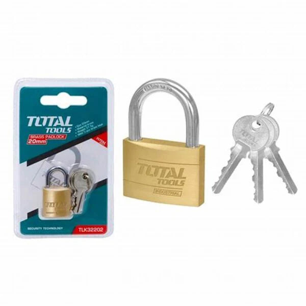 Total 20mm Solid Brass Padlock TLK32202