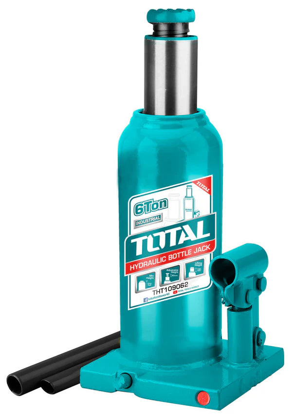 Total 6 Ton Hydraulic Bottle Jack - 210mm Min Lift THT109062 Total