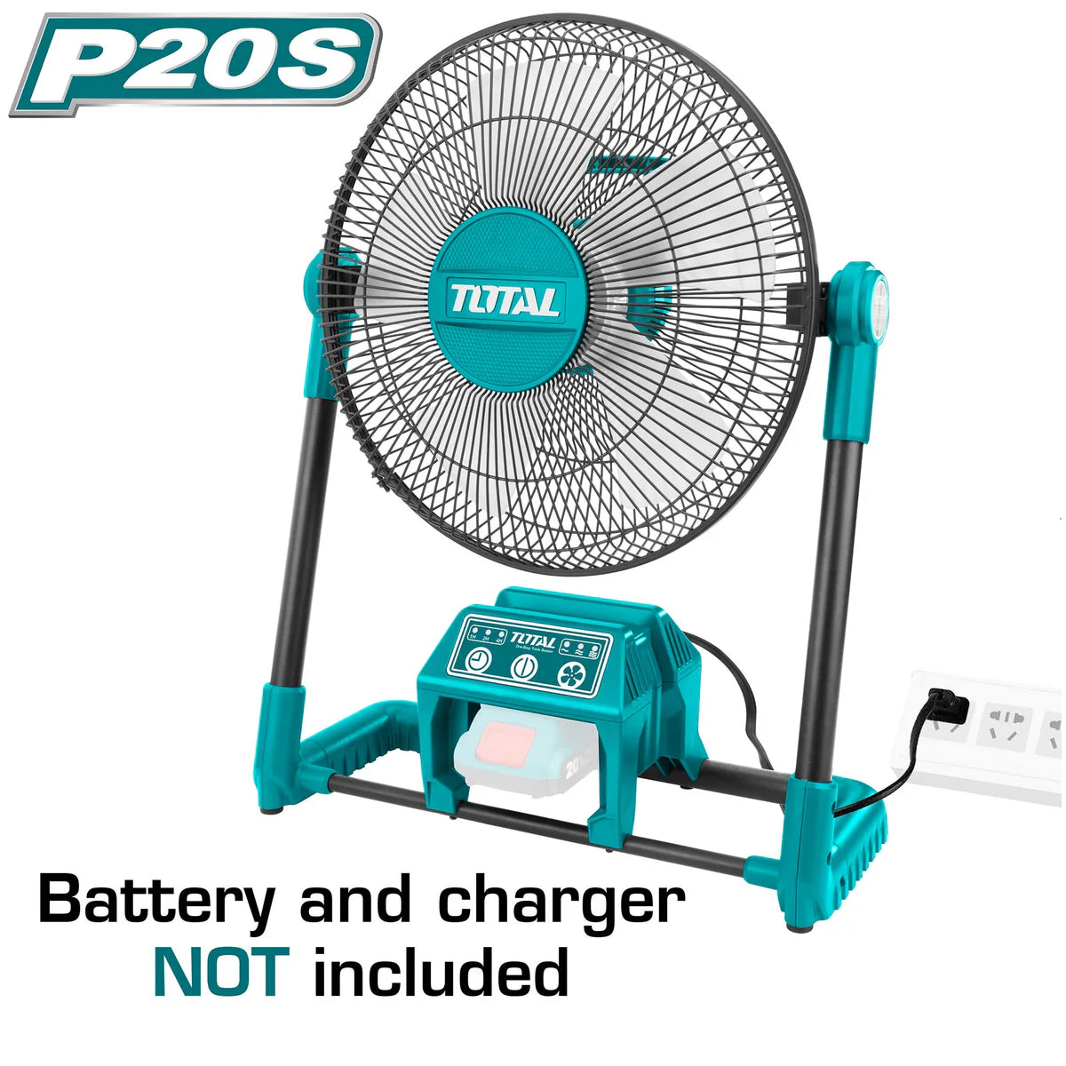 TOTAL TFALI2001 20V Lithium-Ion 11-Inch Portable Fan