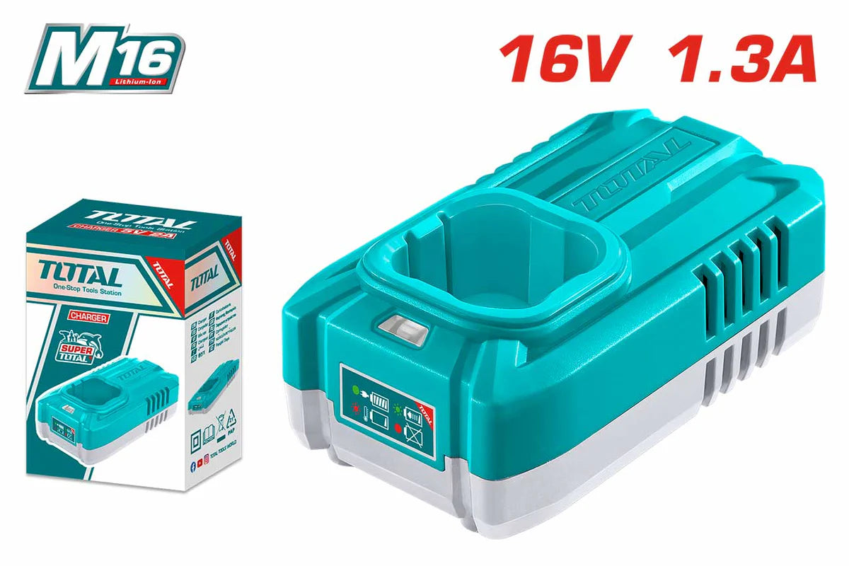 TOTAL 16V Lithium-Ion Fast Intelligent Battery Charger TFCLI1613