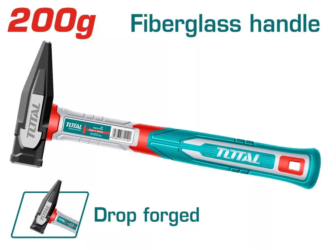TOTAL THMH62200 Machinist Hammer 200g Forged Fiberglass