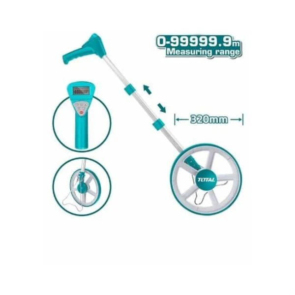 Total Digital Measuring Wheel TMT19945 - 9999.9M Range