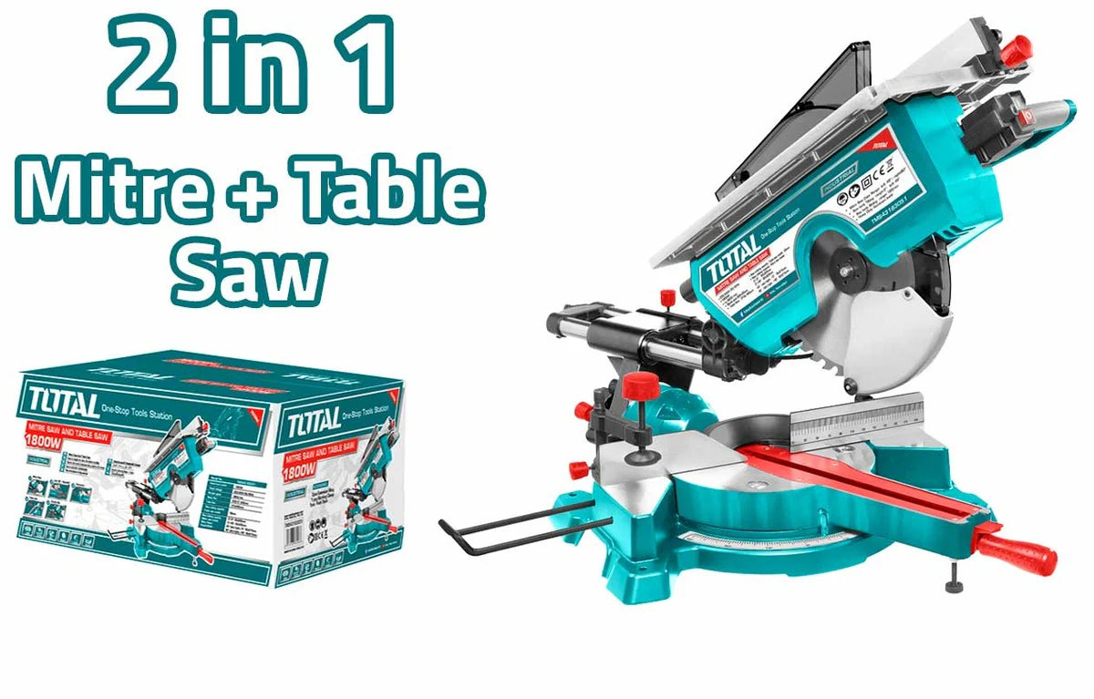 TOTAL TMS43183051 1800W Mitre Saw & Table Saw - 305mm Total