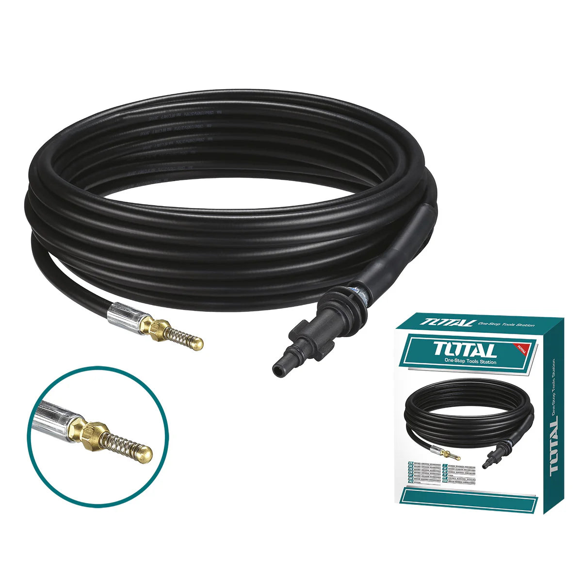 TOTAL TGTPCH751 7.5M Pipe Cleaning Hose for Pressure Washer