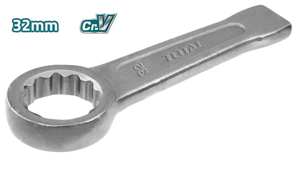 TOTAL THT104032 32mm Ring Slogging Wrench CrMo Steel 190mm