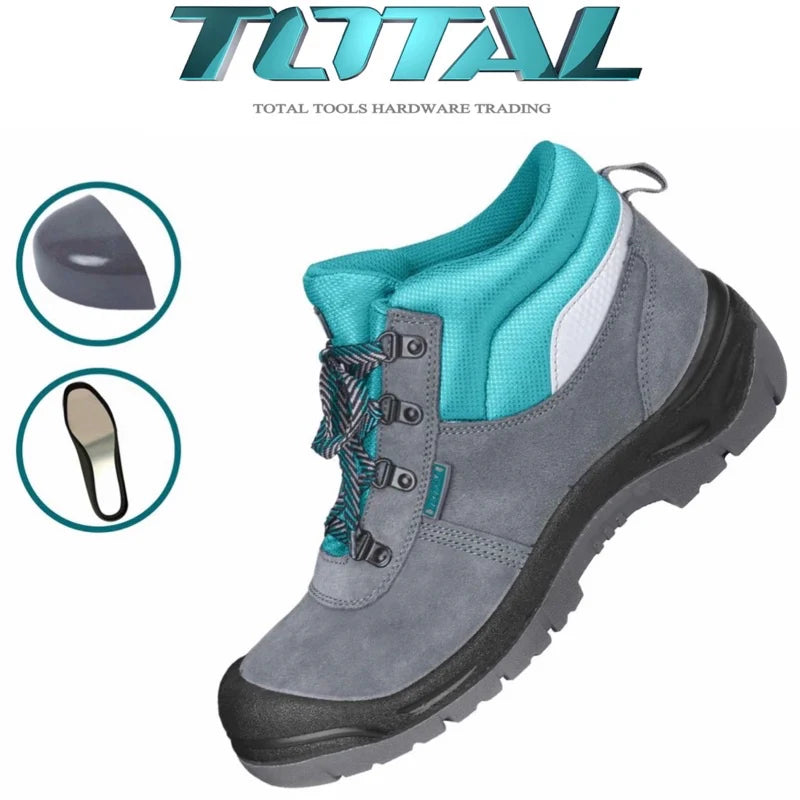 Total Safety Boots TSP201SB (Size 41) Steel Toe Split Leather SB Total