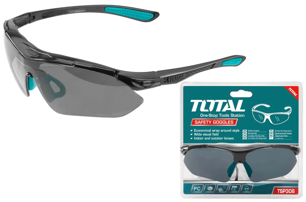Total Dark Shade 9 Safety Goggles TSP306 - PC Lens