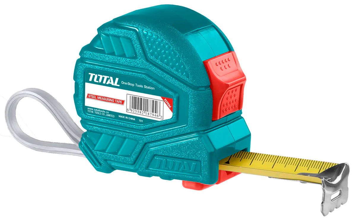 Total 3M x 16mm Steel Measuring Tape TMT126331 - Metric/Inch