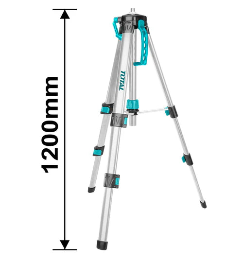 Total TLLT01152 1.2M Aluminum Tripod for Laser Levels 1/4" 5/8"