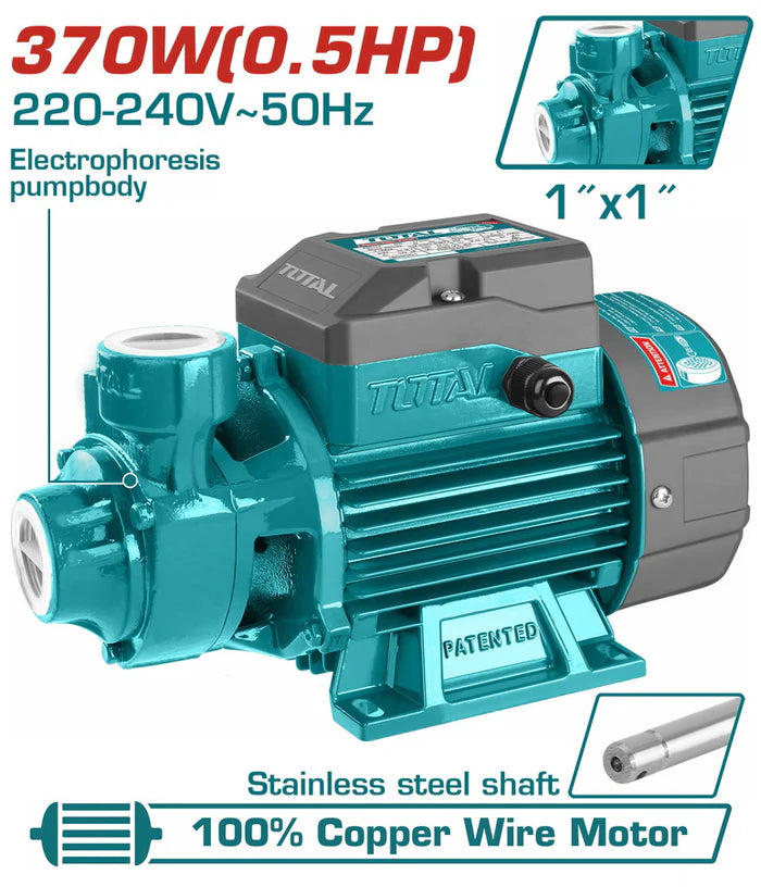 TOTAL TWP13706 370W 0.5HP Peripheral Water Pump Total