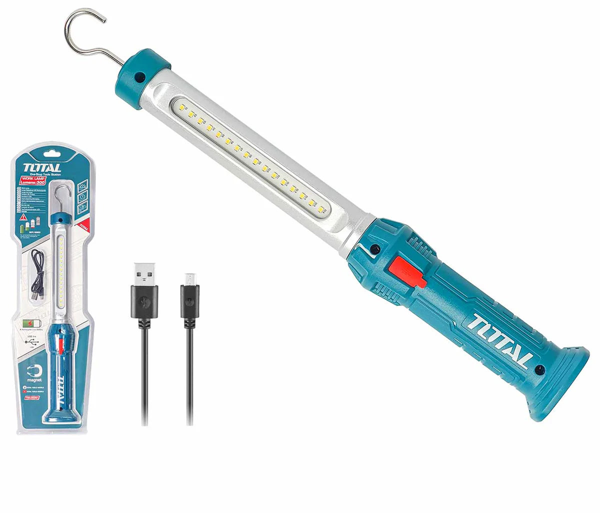 TOTAL TWLI35261 20V Lithium-Ion LED Work Lamp - 450 Lumens