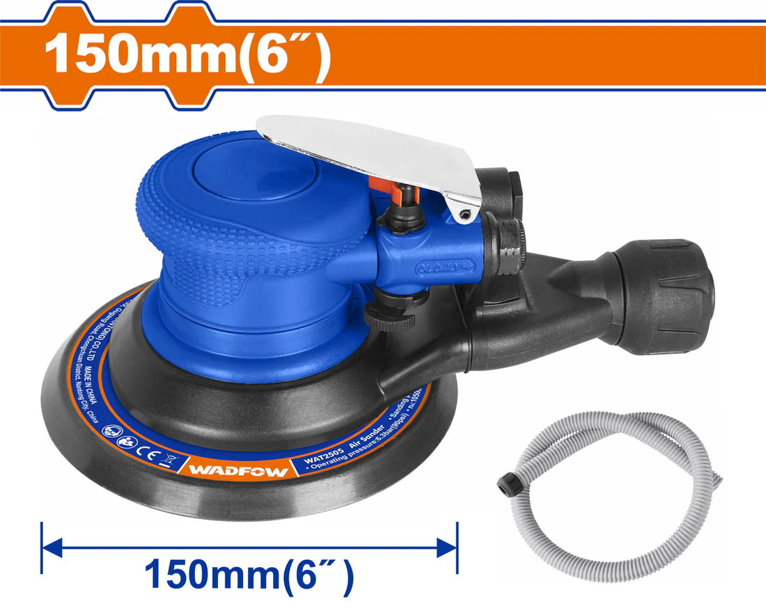 WADFOW 5-Inch Orbital Air Sander with 10,000 RPM No-Load Speed WAT2505