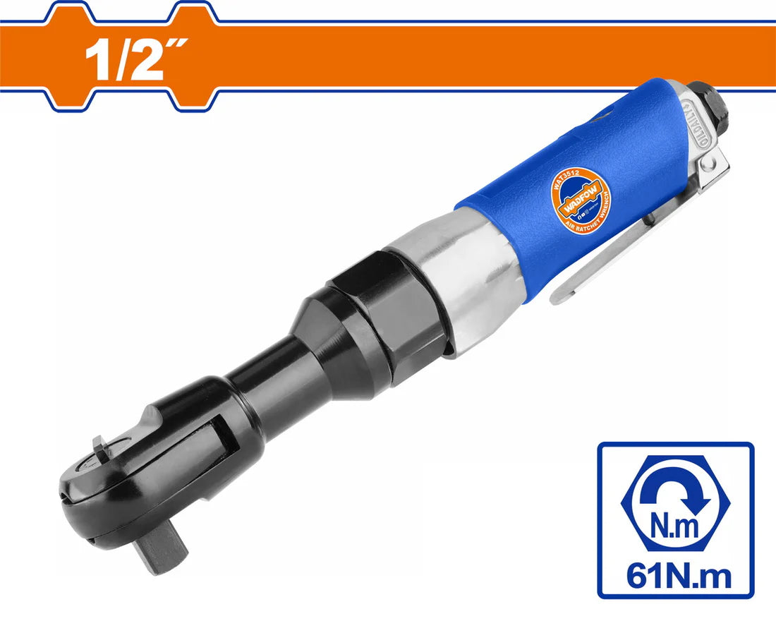 WADFOW 1/2 Inch Square Drive Pneumatic Air Ratchet Wrench WAT3512