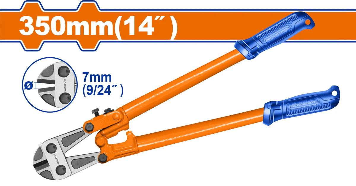 WADFOW 14-Inch Heavy Duty Bolt Cutter Carbon Steel High Leverage Wire Chain Clipper WBC1114