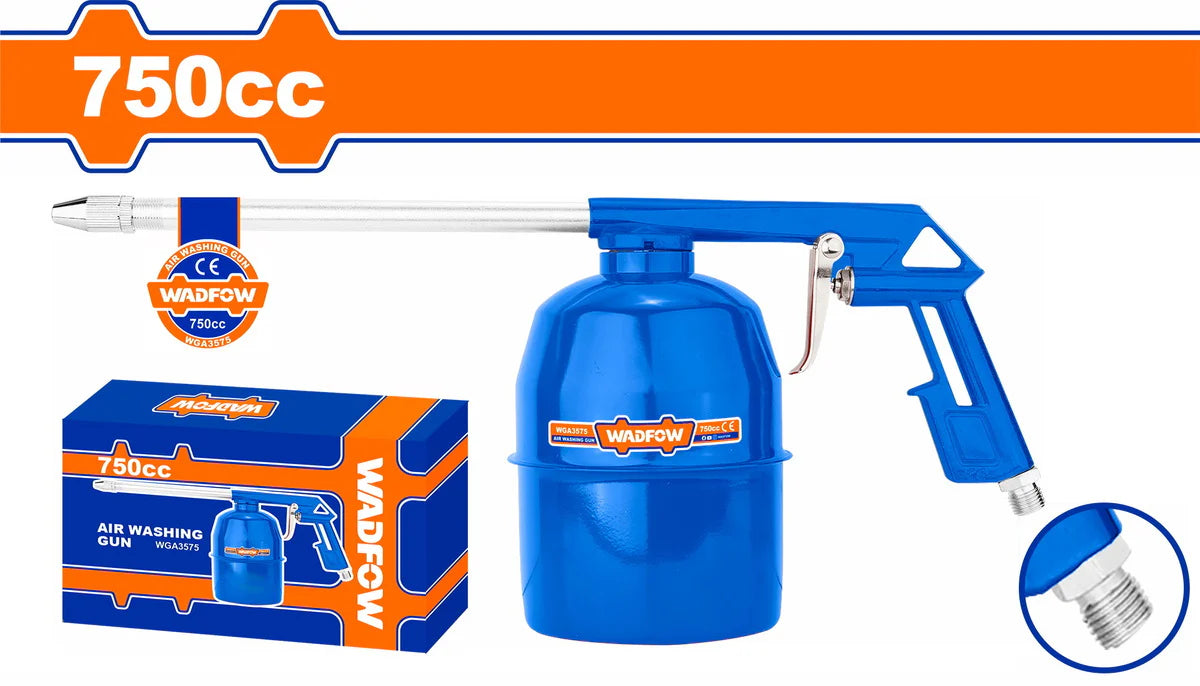 WADFOW Pneumatic Air Washing Gun with 750cc Aluminum Suction Cup WGA3575