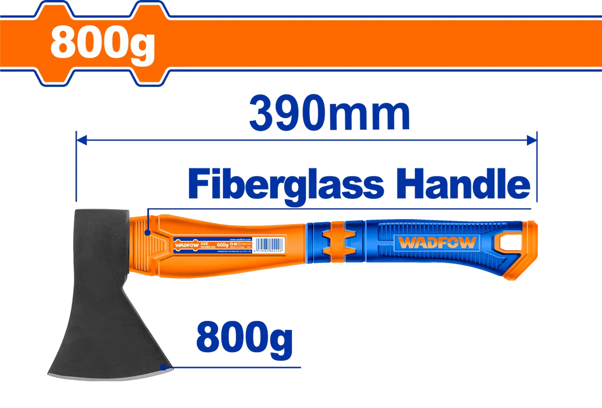 WADFOW 800g Drop-Forged Carbon Steel Axe WHM6308
