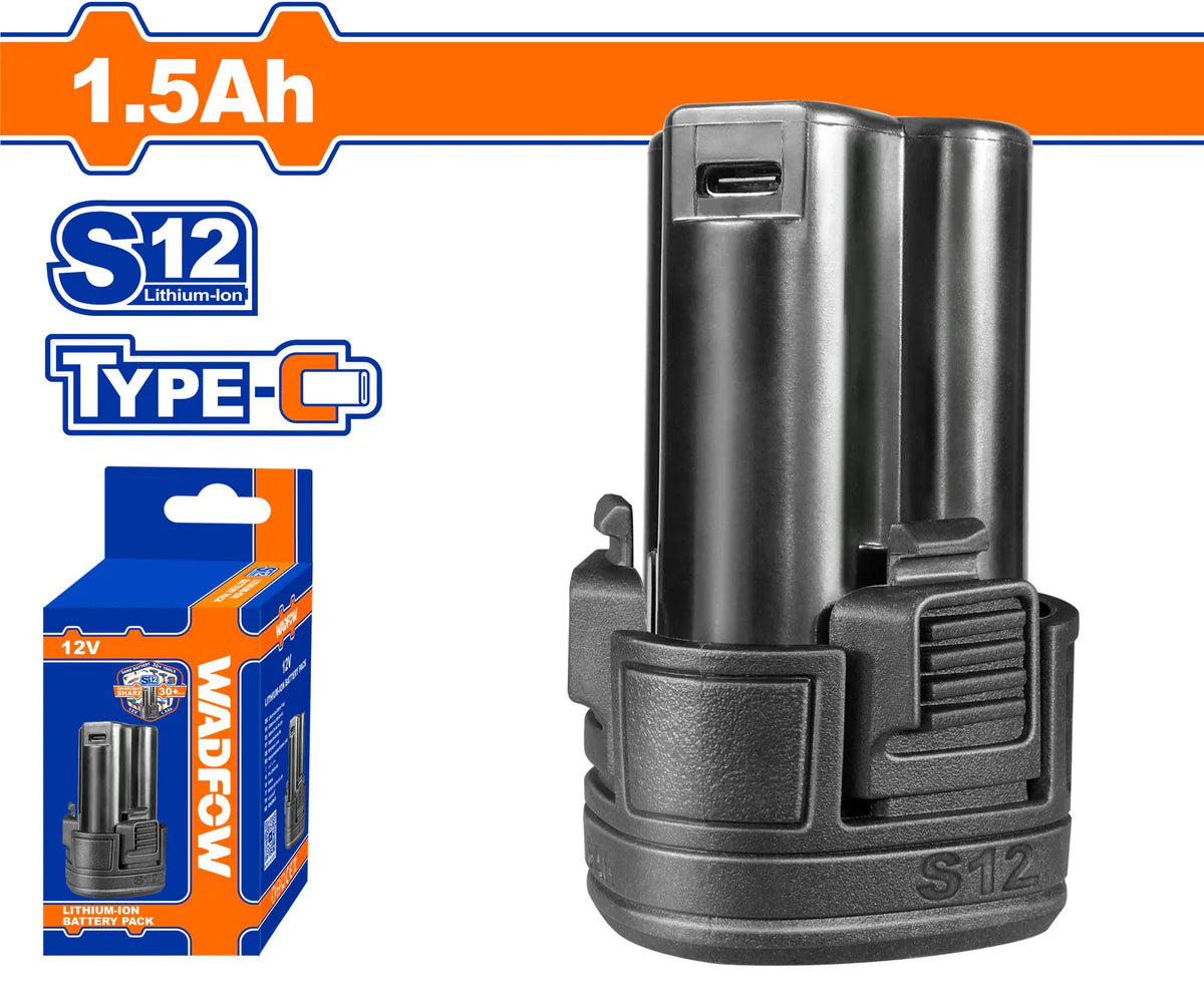 WADFOW 12V Lithium-Ion 1.5Ah Replacement Battery Pack WLBS5150