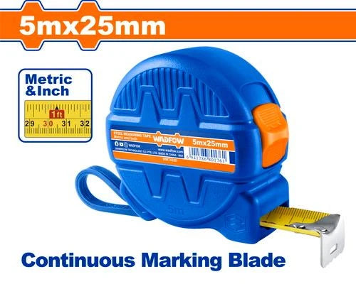 WADFOW 8m x 25mm Steel Measuring Tape Metric & Inch Retractable Meter WMT4330 Wadfow