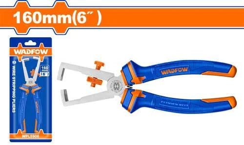 WADFOW 6-Inch Wire Stripping Pliers with Adjustable Brass Stop Screw WPL5906
