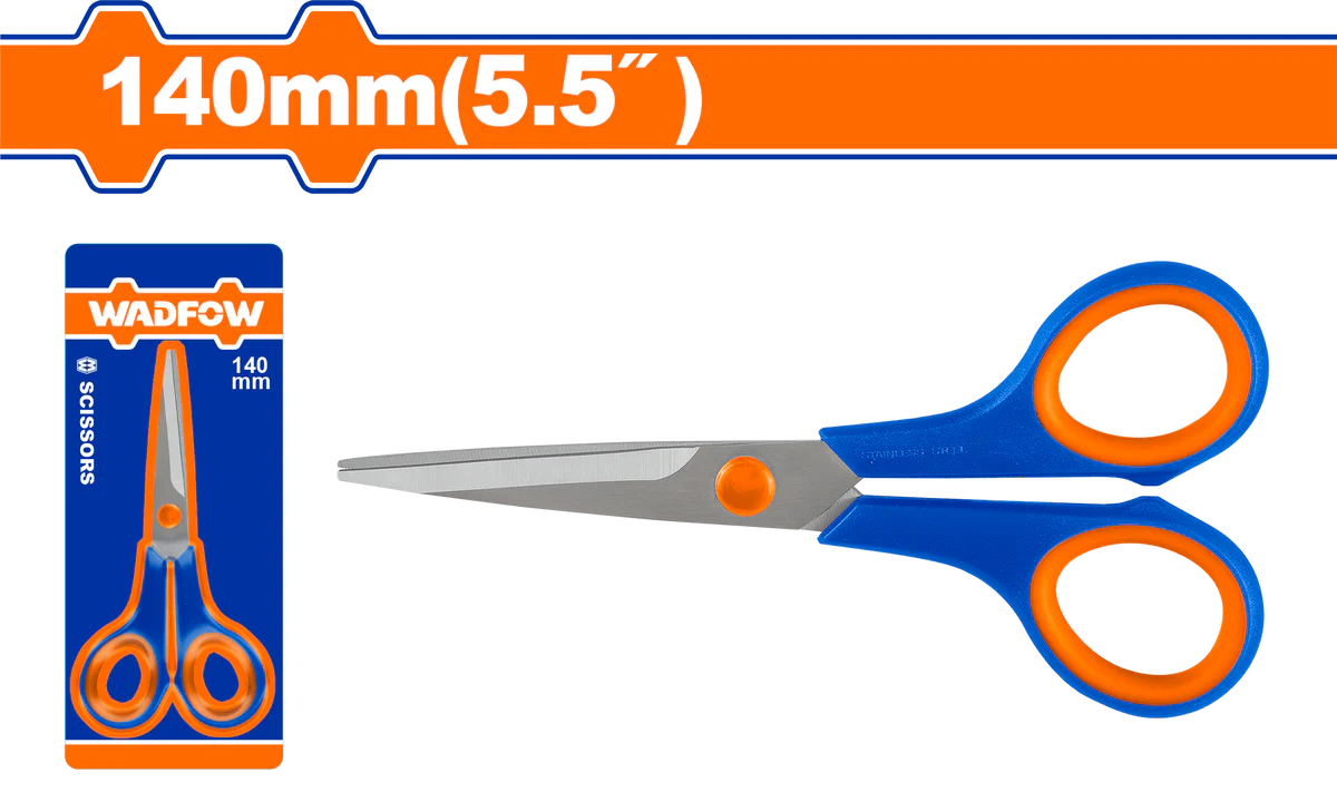 WADFOW 5.5-Inch Stainless Steel Multi-Purpose Scissors with Soft Grip WSX2655