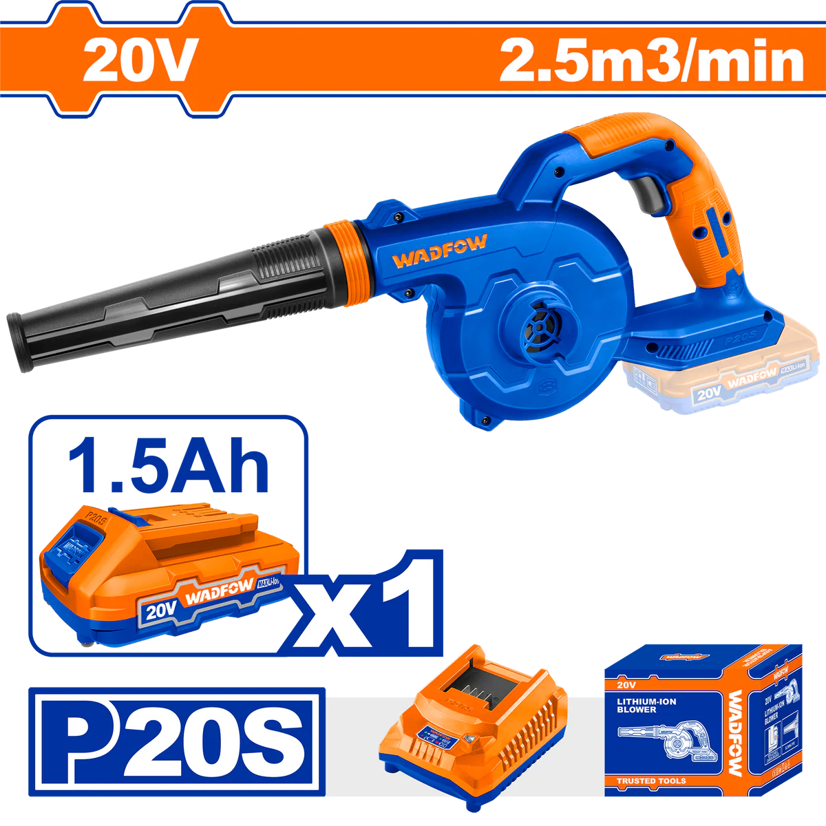 Wadfow 20V Lithium-Ion Cordless Blower | WBLP511