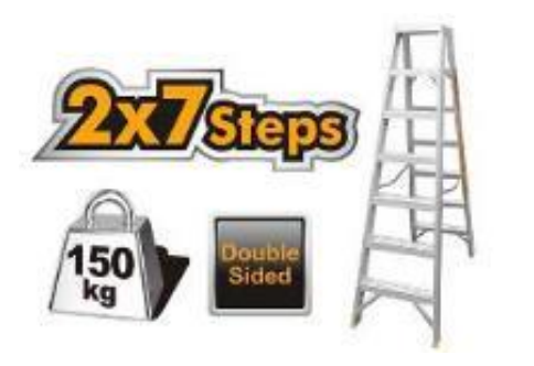 Ingco Double Side Ladder HLAD01071