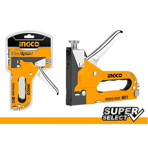 Ingco Steel Staple Machine with Quick Jam Release Gun | HSG14018 Ingco