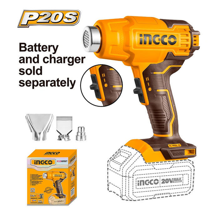 Ingco Lithium-Ion Heat Gun HGLI20025