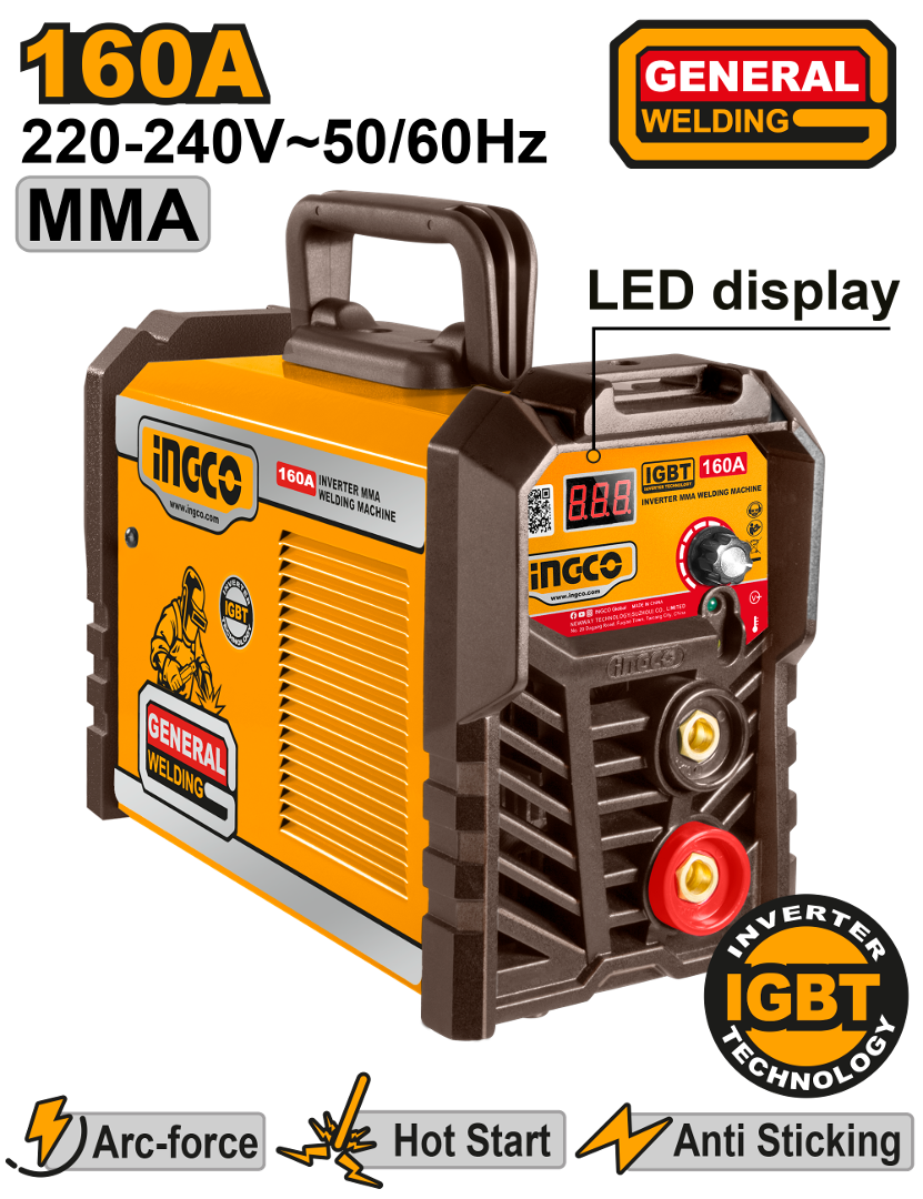 Ingco Inverter MMA Welding Machine ING-MMA1602