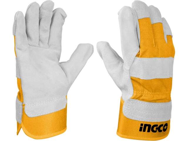 Ingco Leather Gloves HGVC01