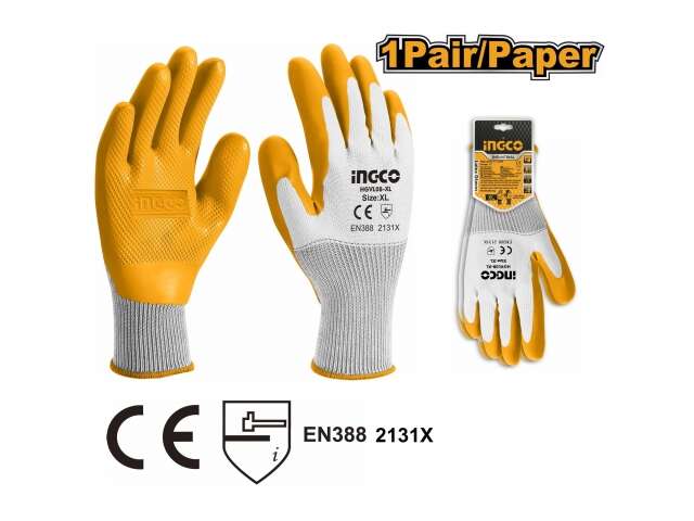 Ingco Latex Gloves HGVL08-XL
