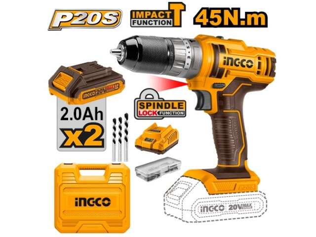 Ingco Lithium-Ion Impact Drill CIDLI201452