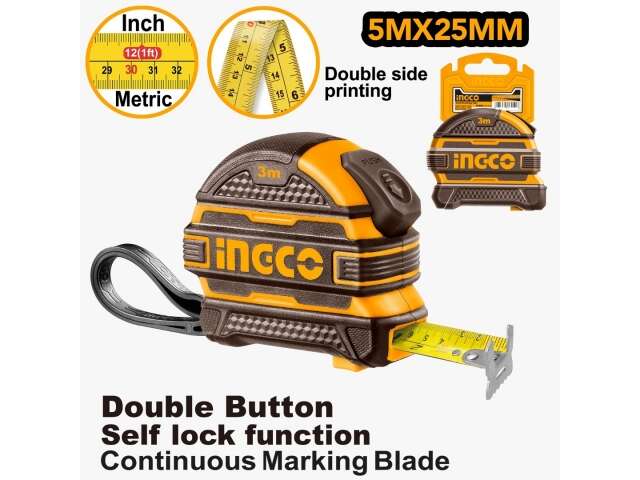 Ingco Steel Measuring Tape HSMT08525