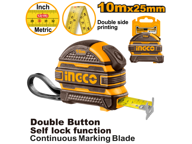 Ingco Steel Measuring Tape HSMT081025
