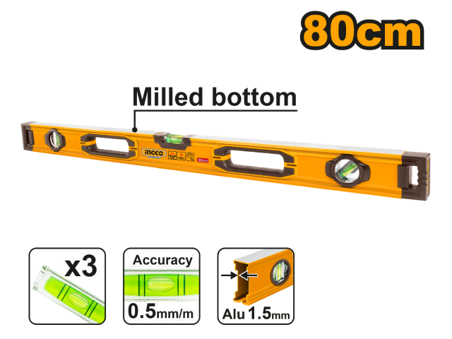 Ingco Spirit Level HSL08080