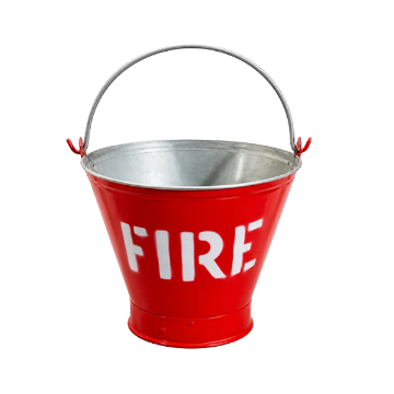 Fire Safety Bucket - Flat Bottom Marvi Sons