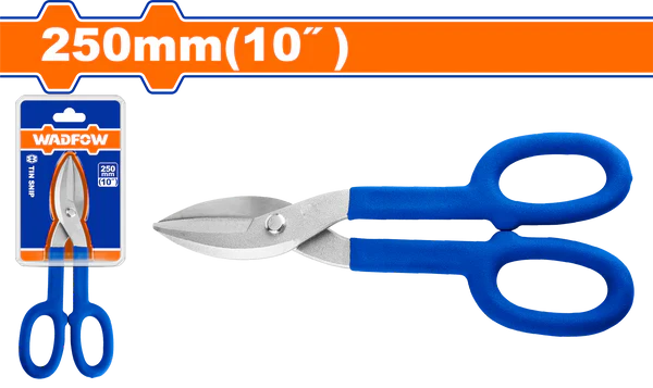 WADFOW 10 Inch Tin Snip Heavy Duty Metal Sheet Cutter Straight Pattern Tinsnips WAS4410 Wadfow