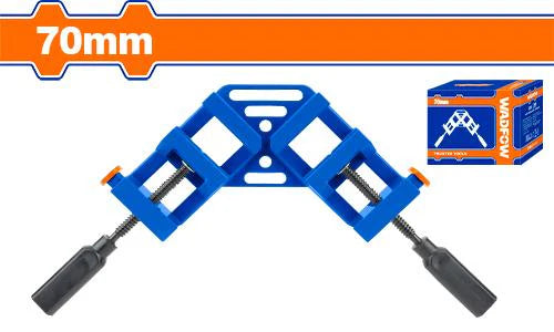 WADFOW 70mm Corner Clamp 90 Degree Right Angle Aluminum Alloy Double Quick Release Button Woodworking Vice WACC2528