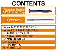 31 Pcs CR-V Precision Screwdriver Bits Set | 550131