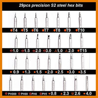 31 Pcs CR-V Precision Screwdriver Bits Set | 550131